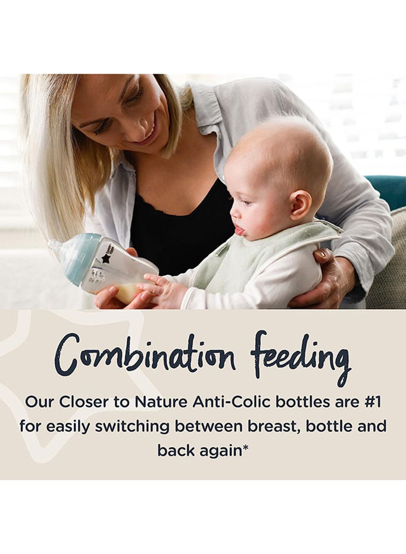 tommee tippee - Advanced Anti Colic Newborn Baby Bottle Starter Kit With Breast - Like Teats And Unique Venting System - Assorted - Image 1