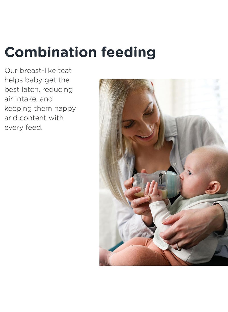 tommee tippee - Advanced Anti Colic Newborn Baby Bottle Starter Kit With Breast - Like Teats And Unique Venting System - Assorted - Image 1