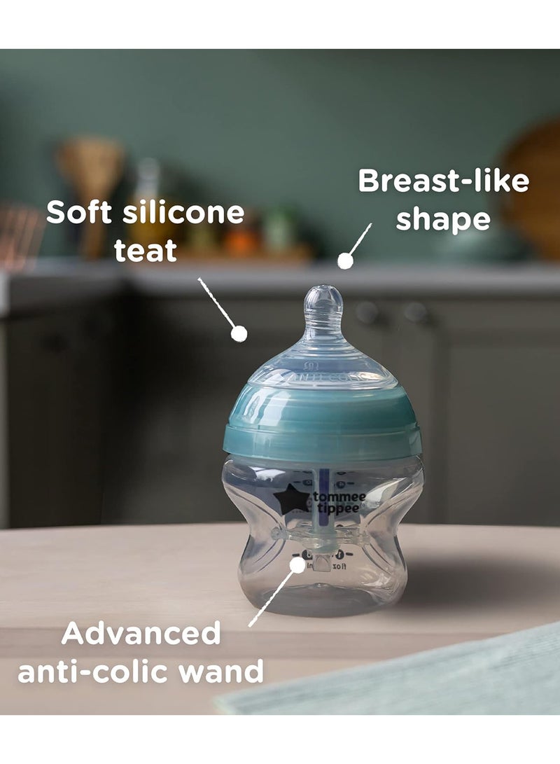 tommee tippee - Advanced Anti Colic Newborn Baby Bottle Starter Kit With Breast - Like Teats And Unique Venting System - Assorted - Image 1