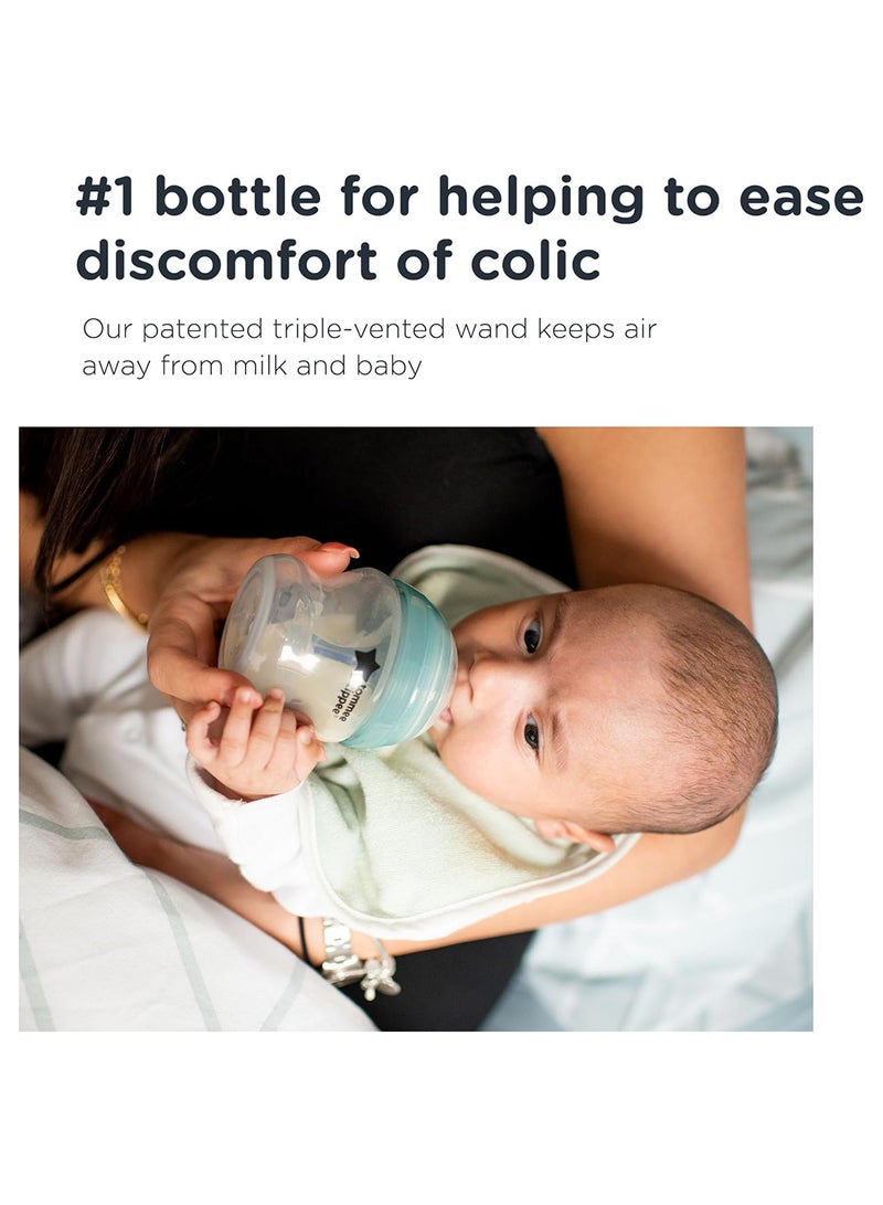 tommee tippee - Advanced Anti Colic Newborn Baby Bottle Starter Kit With Breast - Like Teats And Unique Venting System - Assorted - Image 1