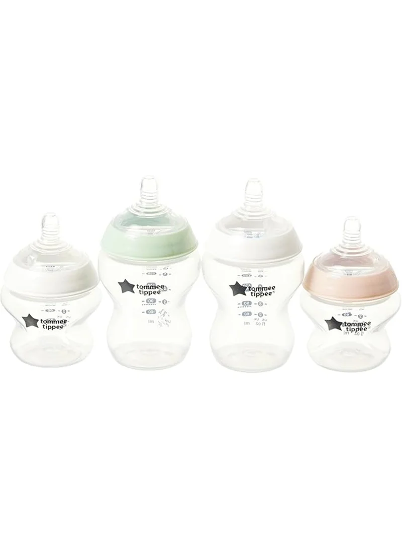 tommee tippee Closer To Nature Newborn Baby Bottle Starter Kit With Anti Colic Valve - Assorted