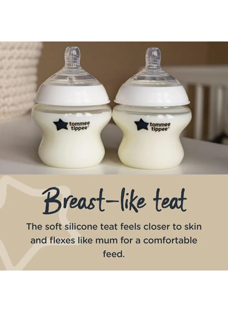 tommee tippee Closer To Nature Newborn Baby Bottle Starter Kit With Anti Colic Valve - Assorted