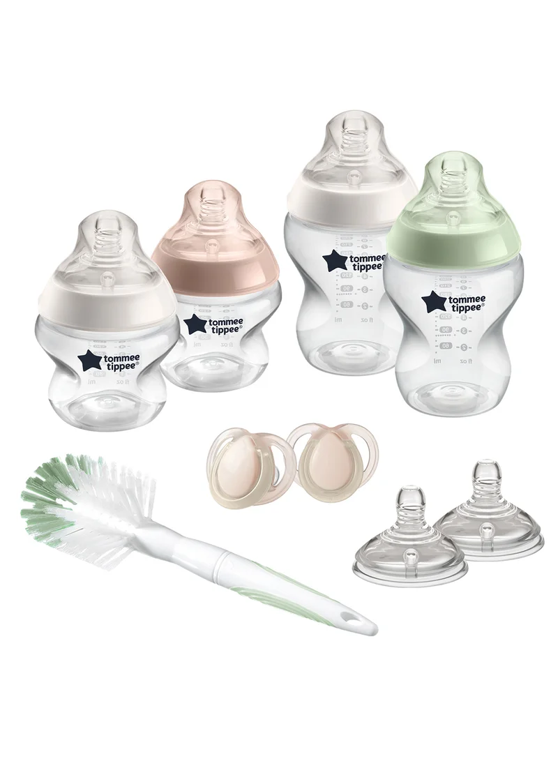 tommee tippee Closer To Nature Newborn Baby Bottle Starter Kit With Anti Colic Valve - Assorted