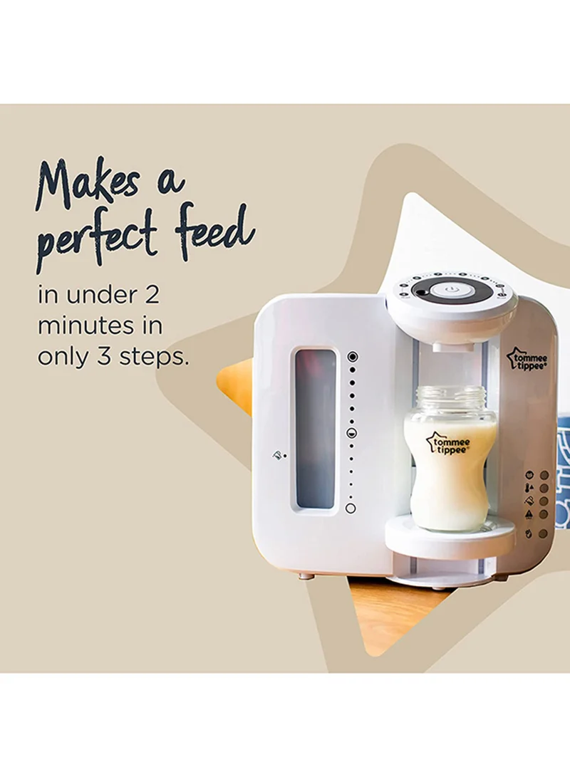 tommee tippee optimal Prep Machine White – Fast Formula Milk Maker for Babies | Bottle Warmer & Dispenser | Compatible with All Bottles & Formula | Ideal for Newborn & Toddler Feeding