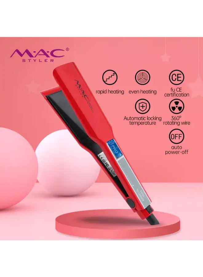 Mac Styler Ceramic Hair Straightener Red - Image 4