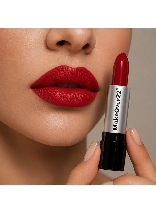 MAKE OVER 22 Long Lasting Matte Lipstick Red - Image 2