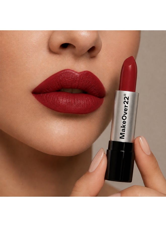 MAKE OVER 22 Long Lasting Matte Lipstick Red - Image 2