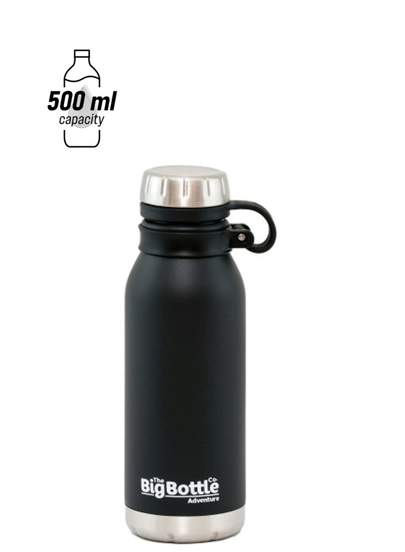 The Big Bottle Co Adventure Range Water Bottle Jet Black 23x11.5cm - Image 1