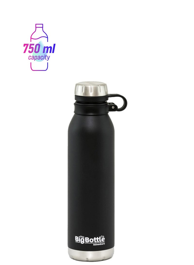 The Big Bottle Co Adventure Range Water Bottle Jet Black 28.5x7.5cm - Image 1