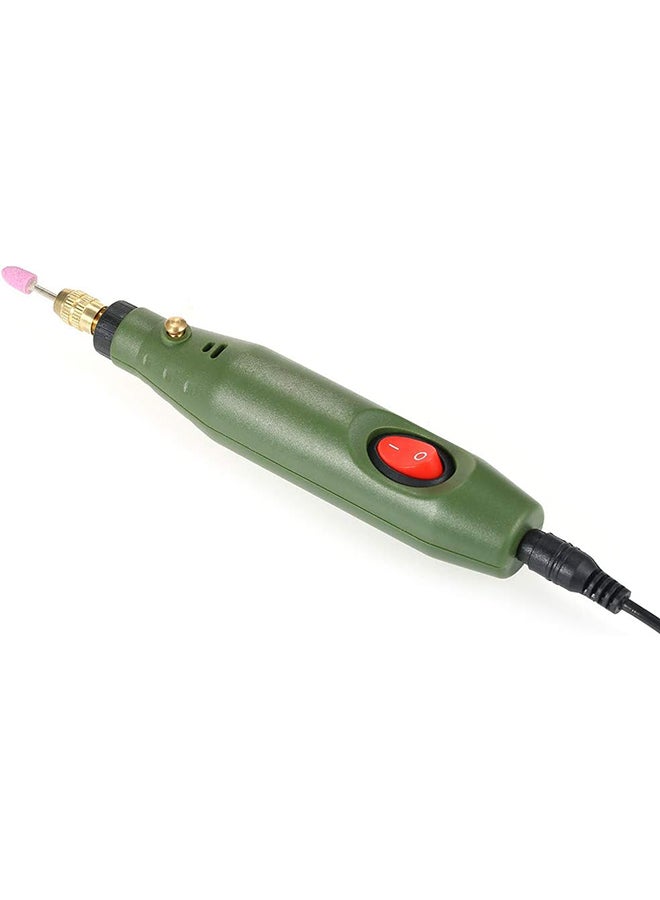 KKmoon DC12V Multi-functional Mini Electric Grinder Set Electric Drill Grg Rotary Tool Kit for Milling Polishing Engraving Green 0.233kg  - Image 5