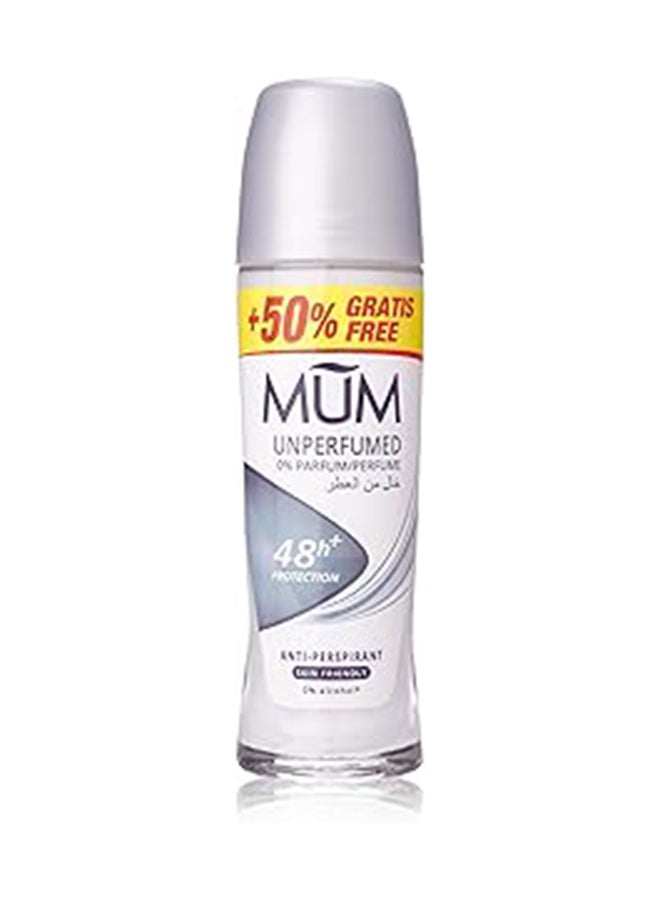 MUM - Unperfumed Roll On Deodorant Clear 75ml Clear 75ml - Image 1