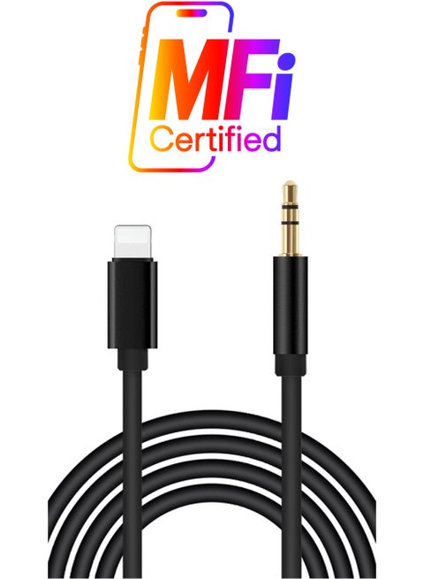 Lighthing To Male Aux Cable Black