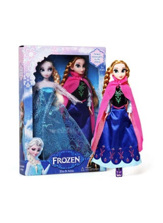 Princess Elsa And Anna Frozen Doll Se For Girls Multicolored Authentic Design ‎12.9x10.5x2.1cm - view 2