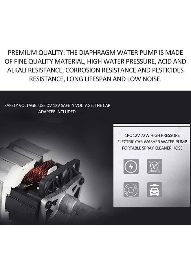 12V 100W High Pressure Electric Car Washer Water Pump - Image 4
