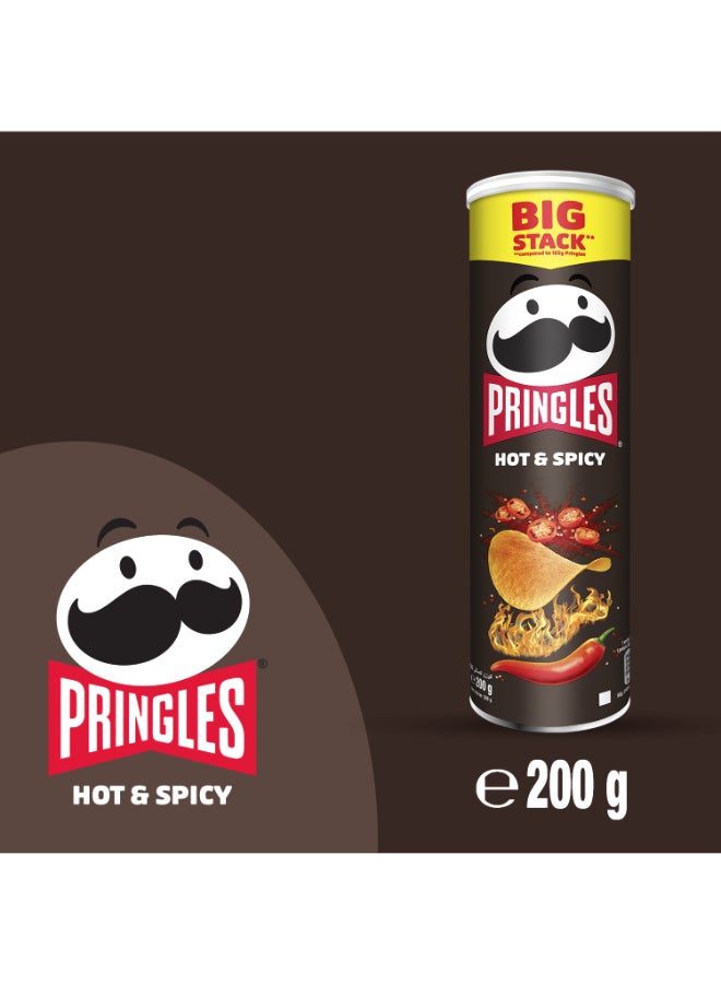 برينجلز رقائق البطاطس الحارة والمتبلة 200جرام - Image 5