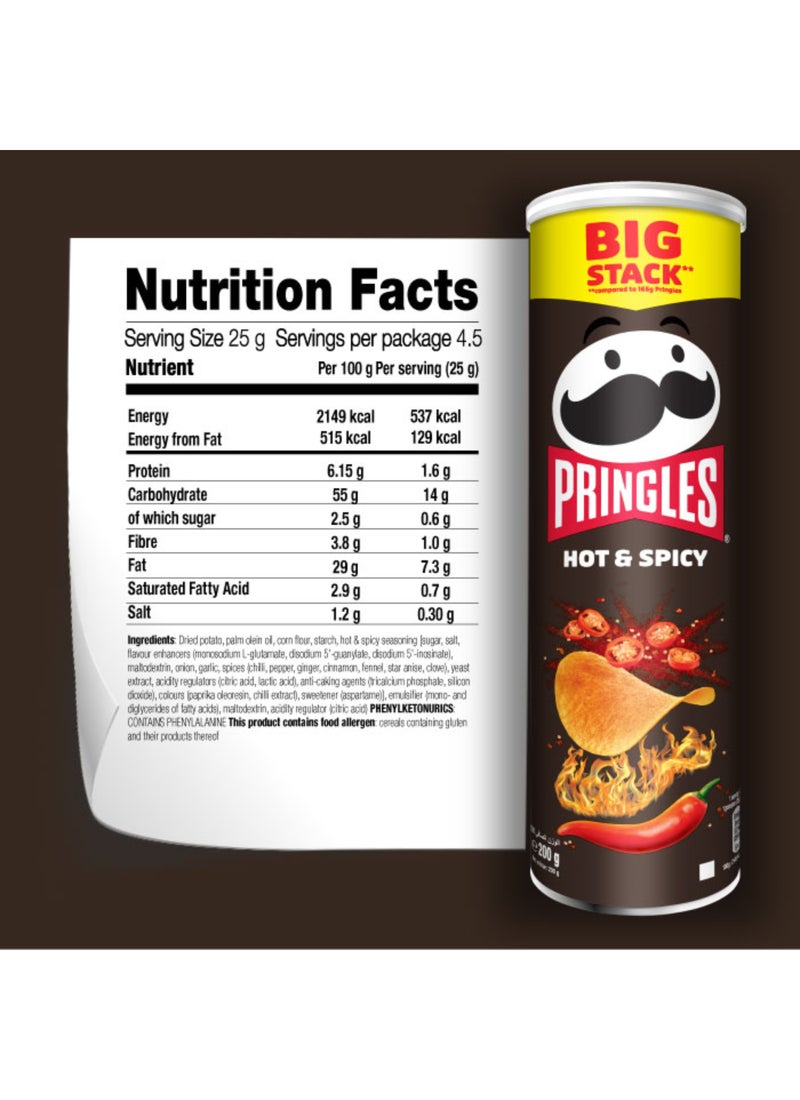 Pringles Hot And Spicy 200grams - Image 3