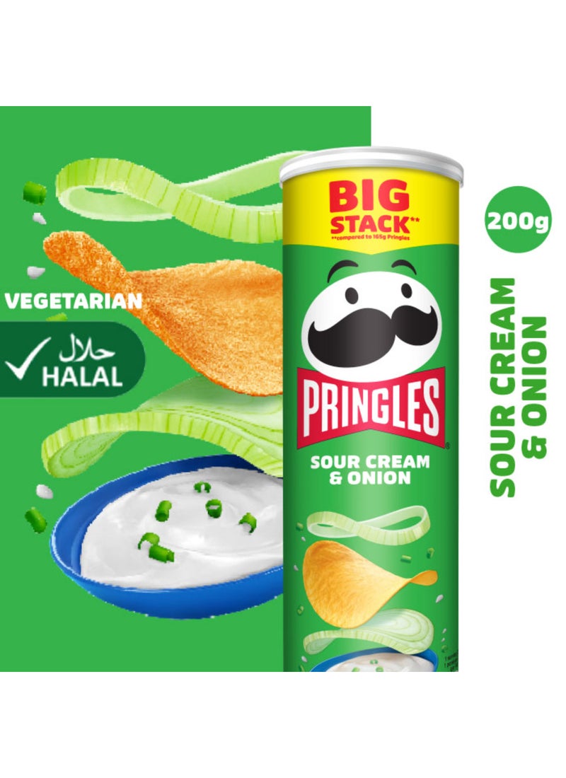Pringles Sour Cream And Onion 200grams - Image 4