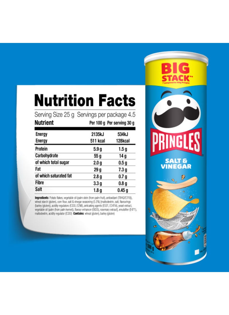 Pringles Salt And Vinegar 200grams - Image 3