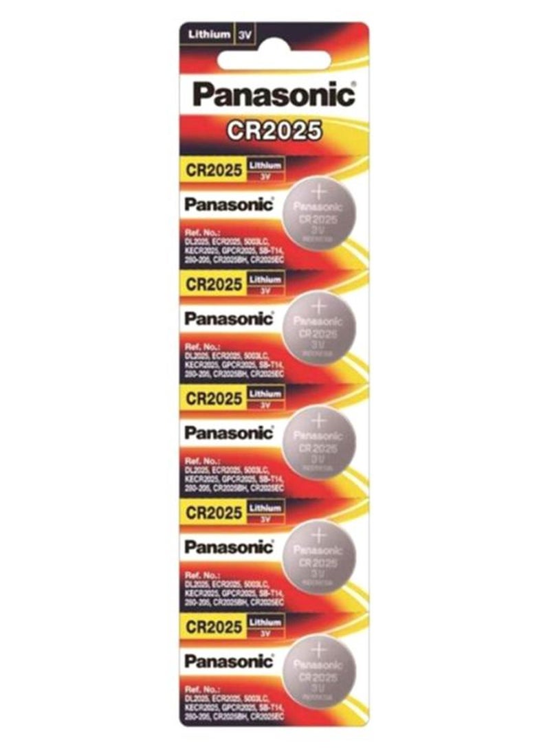 Panasonic 5-Piece Lithium Coin Cell Set Silver - Image 1