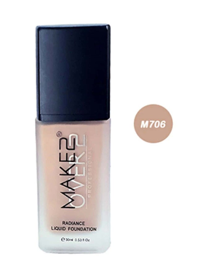 MAKE OVER 22 Foundation Liquid Radiance M706 Light - Image 1