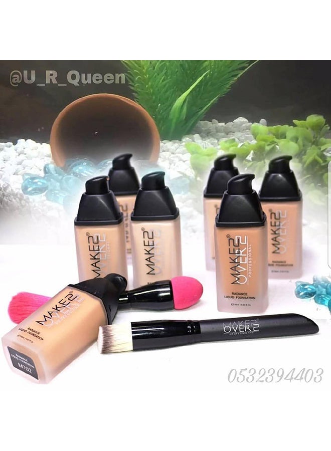 MAKE OVER 22 Foundation Liquid Radiance M708 Dark - Image 2