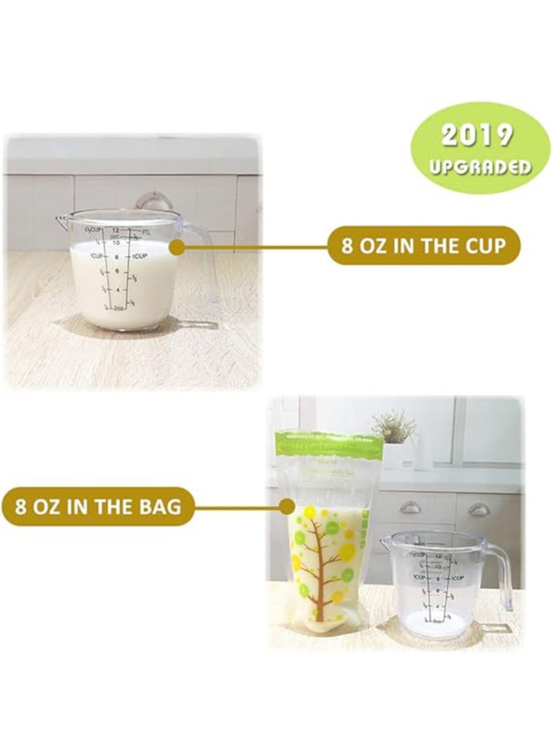 Bimirth - Pack Of 112 Baby Breast Milk Storage Bags With Double Zipper And Self-standing Bottom Design, 250 ML - Image 1