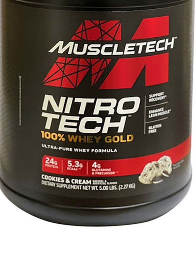MuscleTech - Nitro Tech Whey Gold Cookies And Cream 5Lb - Image 1