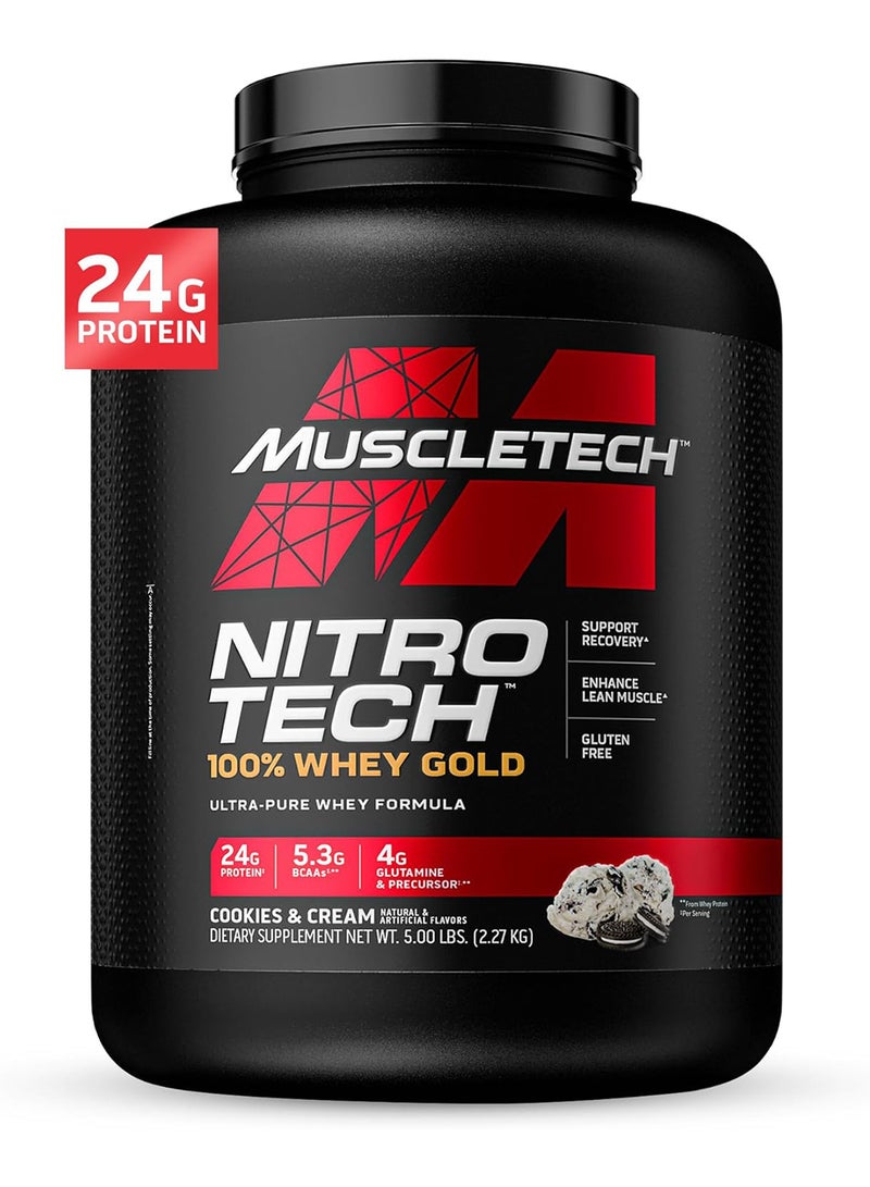 MuscleTech - Nitro Tech Whey Gold Cookies And Cream 5Lb - Image 1