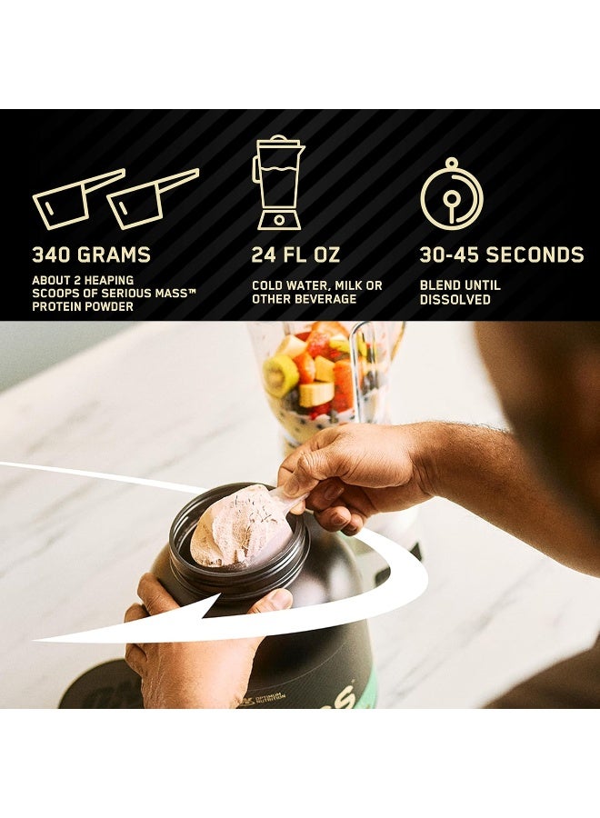 Serious Mass: High Protein Muscle Building & Weight Gainer Protein Powder, Vanilla, 6 Lbs (2.72 KG)