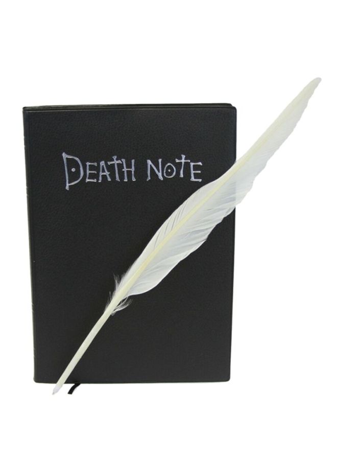 Cool Baby Death Note Notebook With Quill-Pen Black/White - Image 1