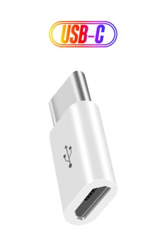 Micro USB to Type-C Adapter White