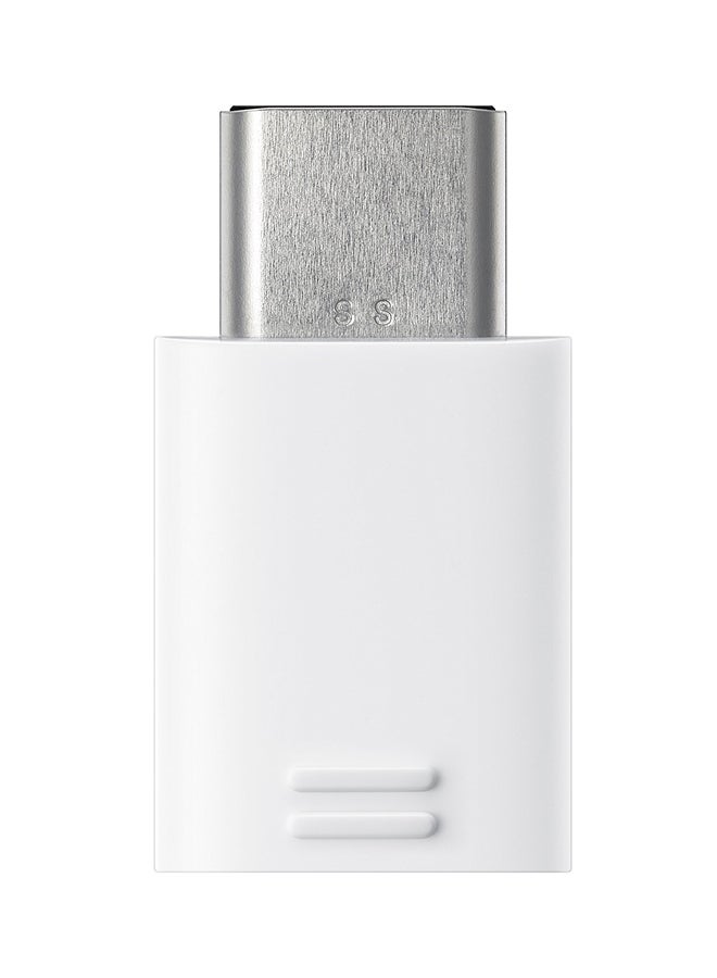 سامسونج محول من منفذ مايكرو USB إلى USB Type-C أبيض - Image 1