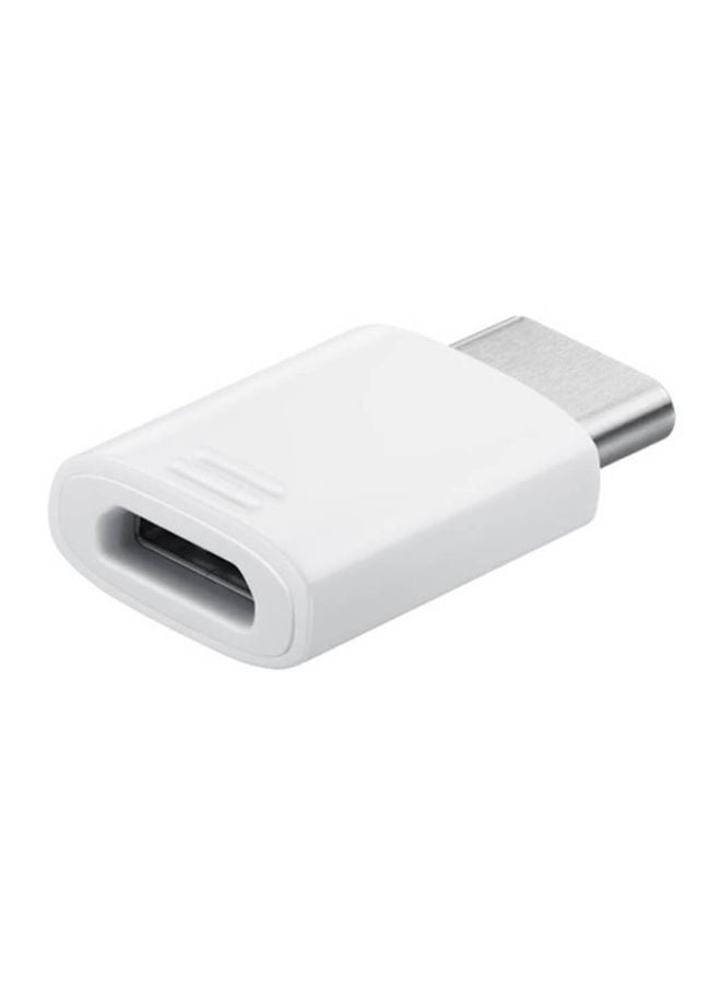 سامسونج محول من منفذ مايكرو USB إلى USB Type-C أبيض - Image 2