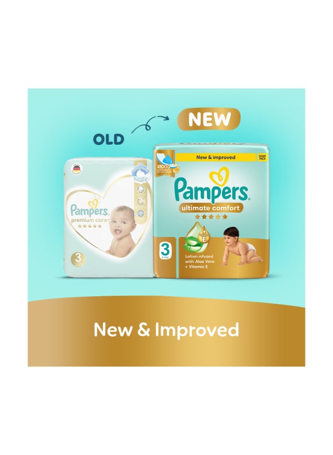 Pampers - Ultimate Comfort Size 3 Taped Diapers 6-10 Kg Giant Pack 116 Count - Image 1