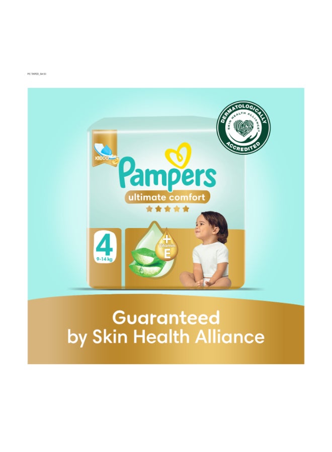 Pampers - Premium Care Baby Diapers, Size 4, Large, 9-14 kg, Mega Box, 100 Diapers - Image 1