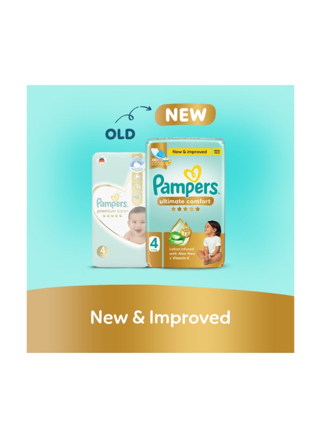 Pampers - Premium Care Baby Diapers, Size 4, Large, 9-14 kg, Mega Box, 100 Diapers - Image 1