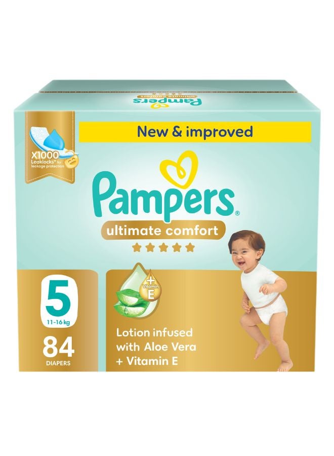 Pampers - Premium Care Taped Diapers Size 5 Mega Box 84 Count - Image 1