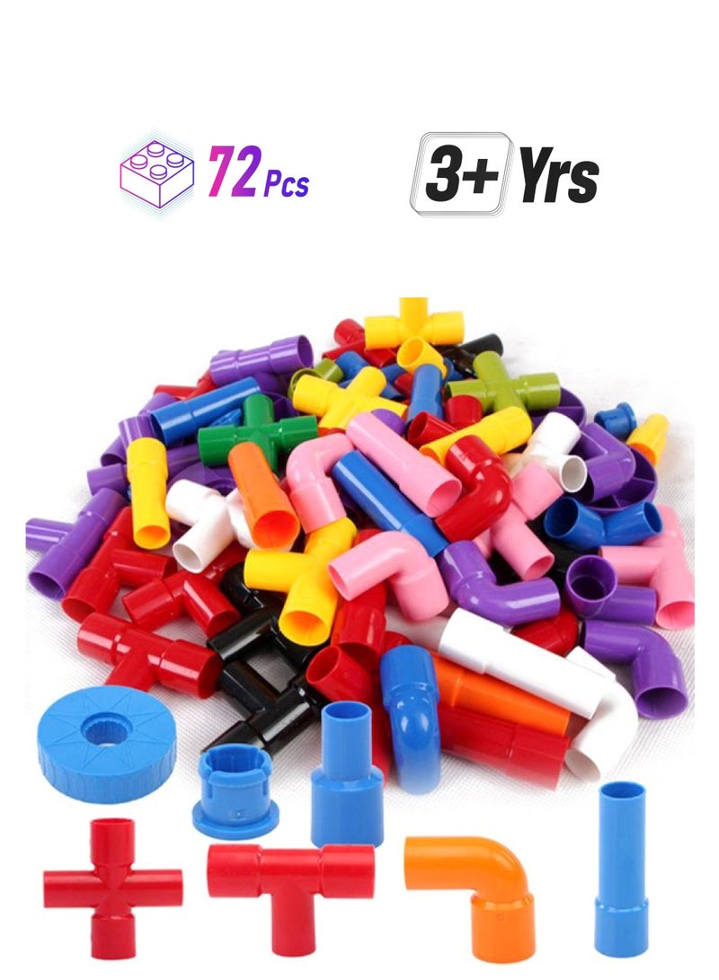 جو باي طقم مكعبات على شكل اسطوانات مكون من 72 قطعة 72 - Image 1