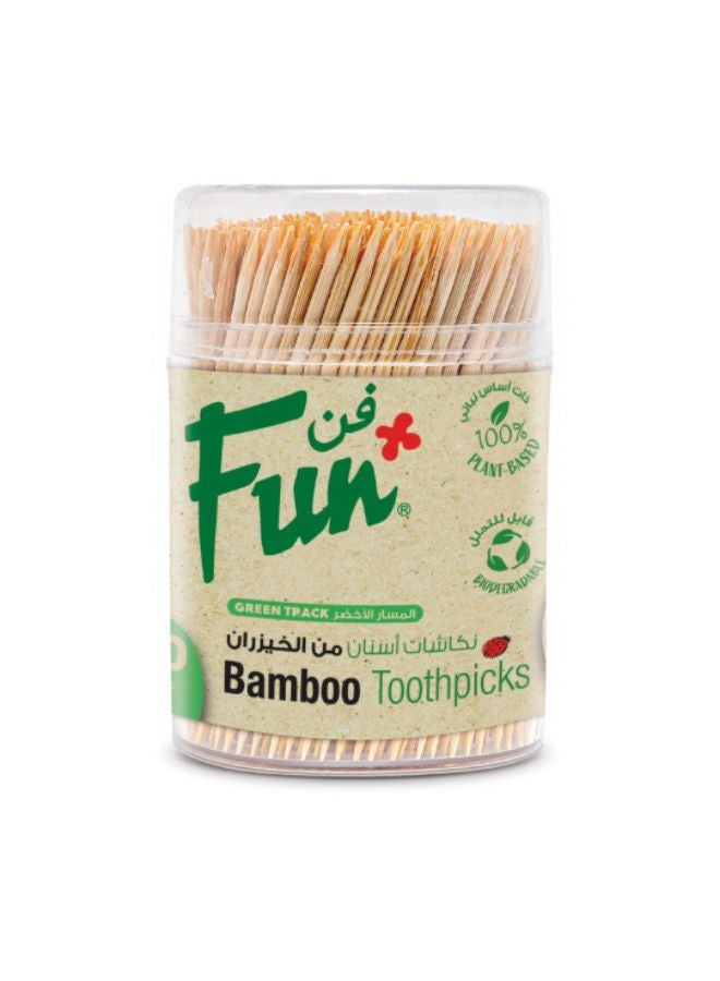 Fun Wooden Toothpick With Container Set, 400 Pieces  - Image 1