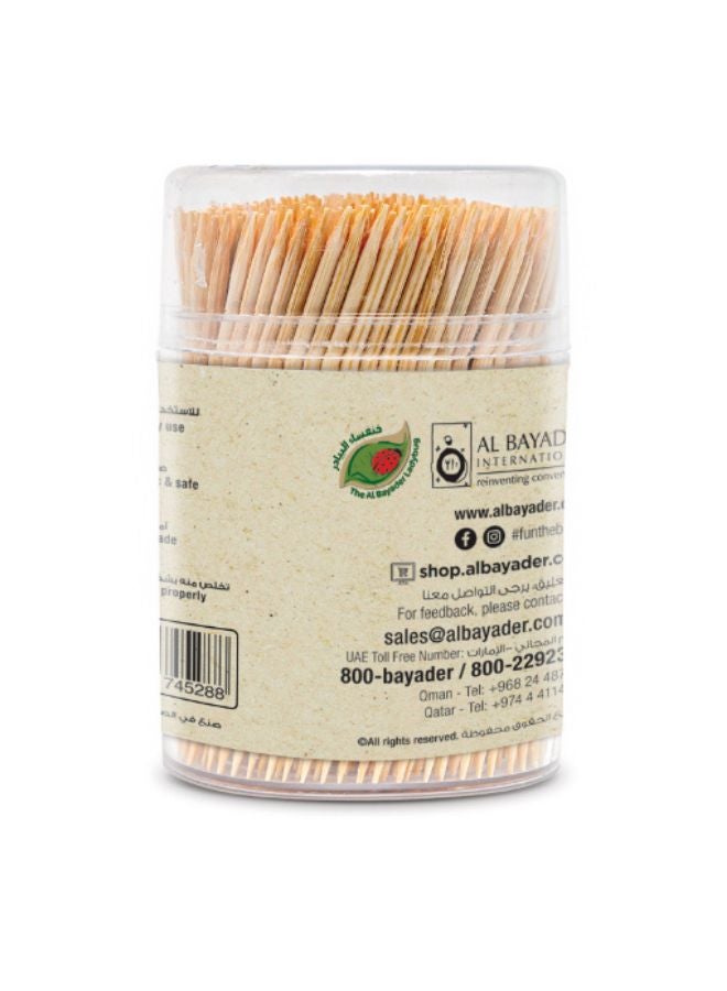 Fun Wooden Toothpick With Container Set, 400 Pieces  - Image 3