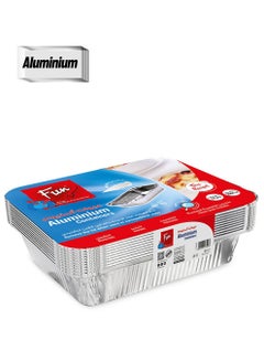 Fun Pack Of 10 Indispensable Aluminium Food Container Silver 3500ml  - Image 1