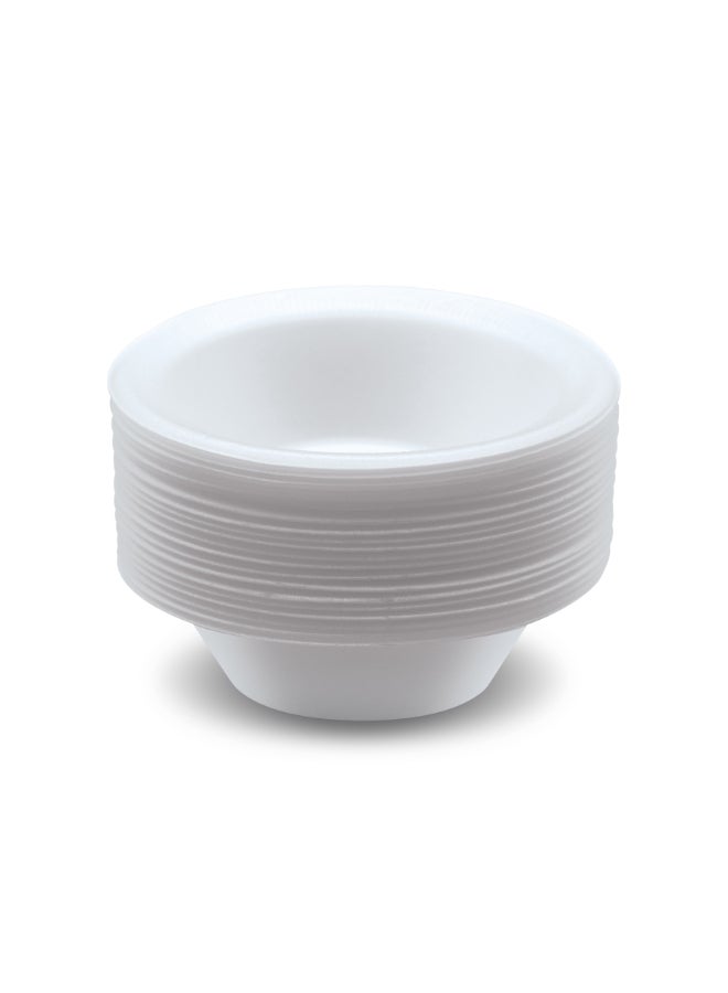 Fun 20 Piece Foam Bowl White 12cm  - Image 4