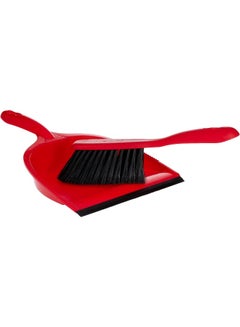 Vileda Vileda Dustpan And Brush Standard Set, Grooved Edge, Rubber Lip Red/Black 33x23x8cm  - Image 5