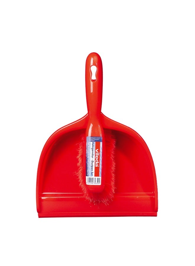 Vileda Plastic Dustpan set 2 Colors Red/Black 33x23x8cm Red/Black 33x23x8cm - Image 2