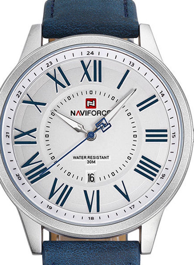 NAVIFORCE Men's Date Display Water Resistant PU Leather Analog Watch NF9126M - Image 4