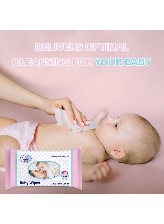 Cool & Cool - Baby Wipes 72 Sheets Pack Of 24 - Image 1