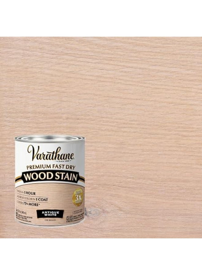Rust-Oleum 297424 Varathane Premium Fast Dry Wood Stain Antique White 946ml (Pack Of 1) Antique White 946ml - Image 2