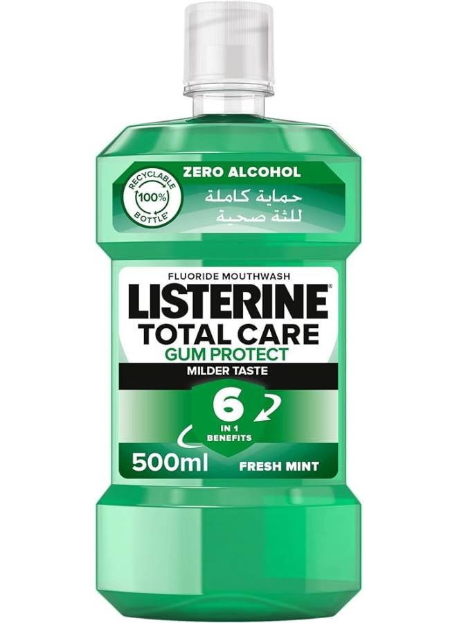 Listerine Listerine Mouthwash, Teeth & Gum Defence, Milder Taste, Soft Mint, 500ml  - Image 1