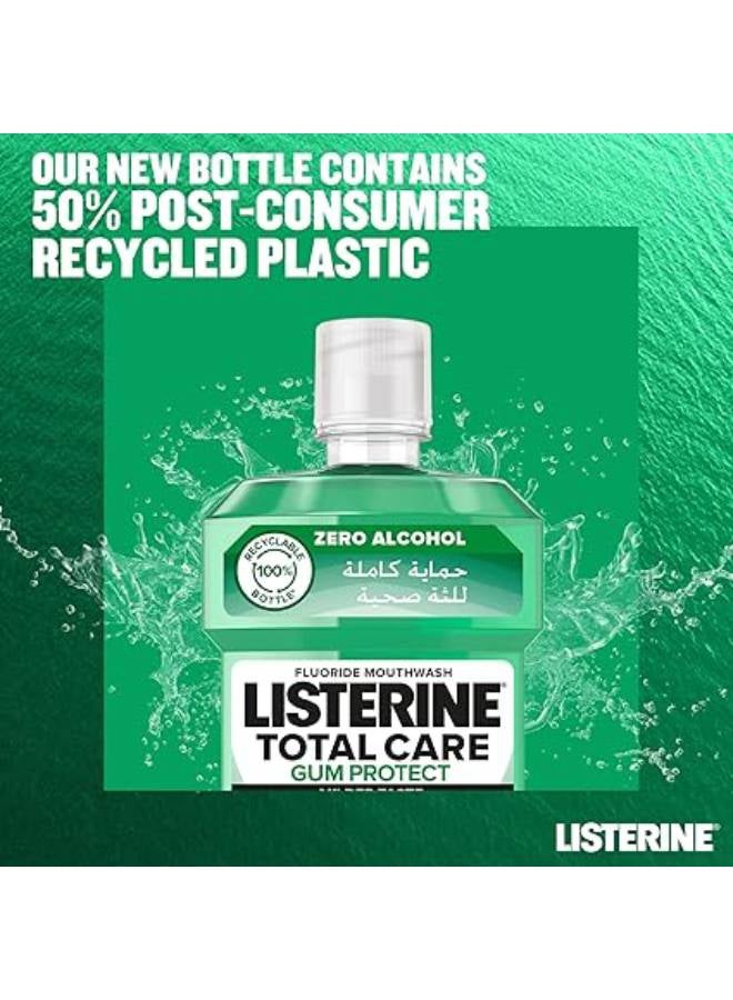 Listerine Mouthwash, Teeth & Gum Defence, Milder Taste, Soft Mint, 500ml