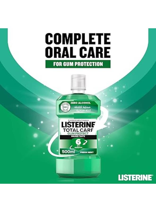 Listerine Listerine Mouthwash, Teeth & Gum Defence, Milder Taste, Soft Mint, 500ml  - Image 2